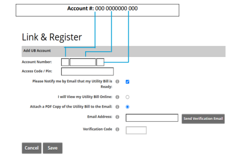 Utility Bill Registration